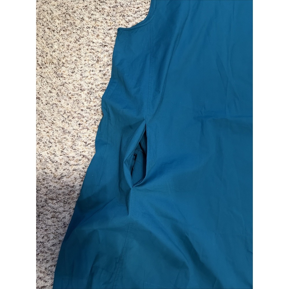 Eileen Fisher Sleeveless A-Line Dress Size XL Organic Cotton Blend Blue - Picture 3 of 7